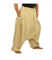 Aladinhose mit 2 tiefen Seitentaschen, beige