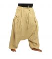 Aladinhose mit 2 tiefen Seitentaschen, beige