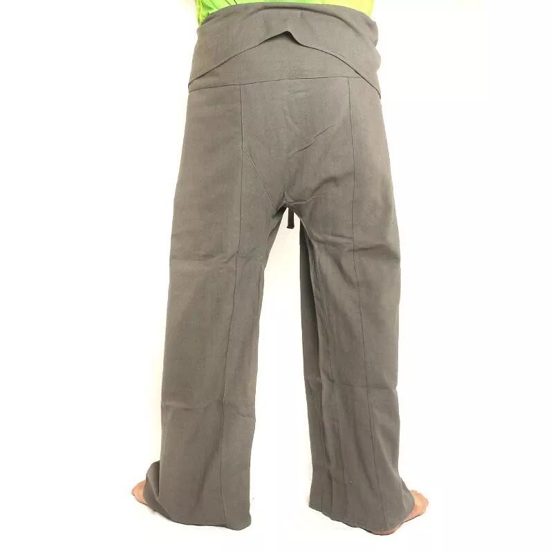 Thai fisherman pants - grey - extra long cotton