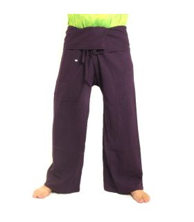 Pantalon de pêche thaïlandais - mangoustan - coton extra long