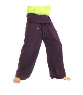 Pantalon de pêcheur thaïlandais - violet - coton extra long