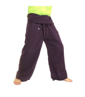 Thai fisherman pants - purple - extra long cotton