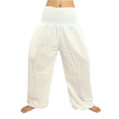Sarouel confortable en coton blanc