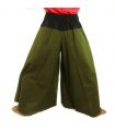 Samurai Hose Baumwolle dunkles oliv grün