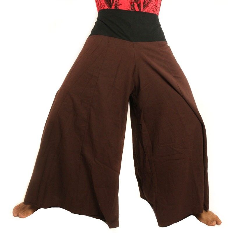 Samurai Hose Baumwolle braun, schwarz