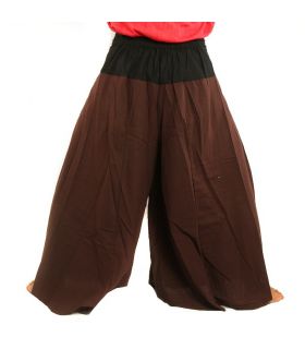 Samurai Hose Baumwolle braun, schwarz