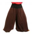Samurai Hose Baumwolle braun, schwarz