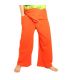 Pantalon de pêcheur thaïlandais - orange - coton extra long