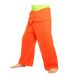 Pantalon de pêcheur thaïlandais - orange - coton extra long