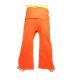 Pantalon de pêcheur thaïlandais - orange - coton extra long