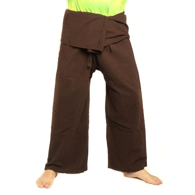 Thai Fisherman pants - brown - extra long cotton