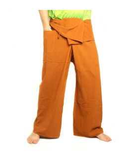 Thai fisherman pants - ochre yellow - extra long cotton