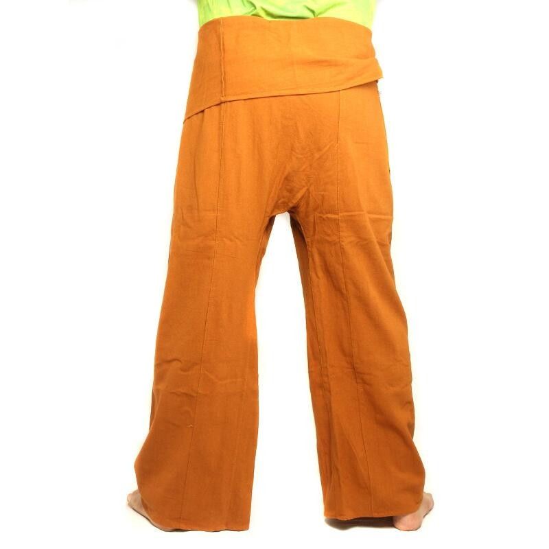 Thai Fischerhose - ocker gelb - extra lang Baumwolle