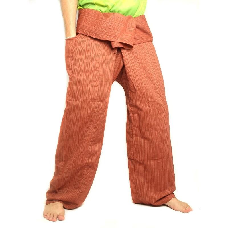 Pantalon Thai Fisherman Cottonmix extra long - marron clair