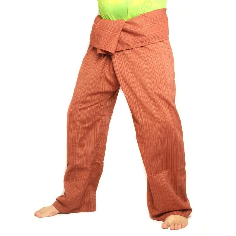 Pantalon Thai Fisherman Cottonmix extra long - marron clair