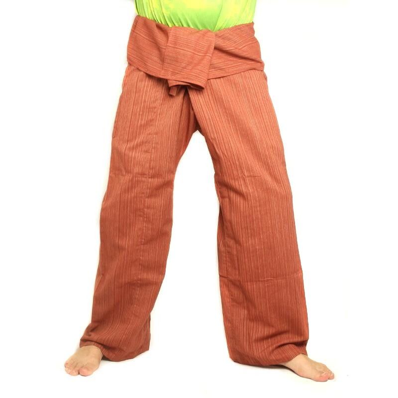 Thai Fischerhose   Cottonmix extra lang - hellbraun