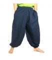 Harem pants cotton blue