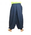 Sarouel en coton bleu