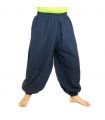 Harem pants cotton blue