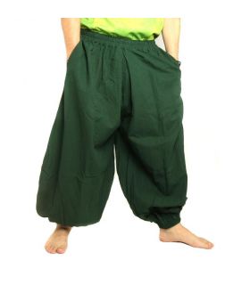 Harem pants cotton green