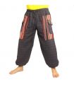 Thai Hose Cottonmix mit Stoff Applikation anthrazit