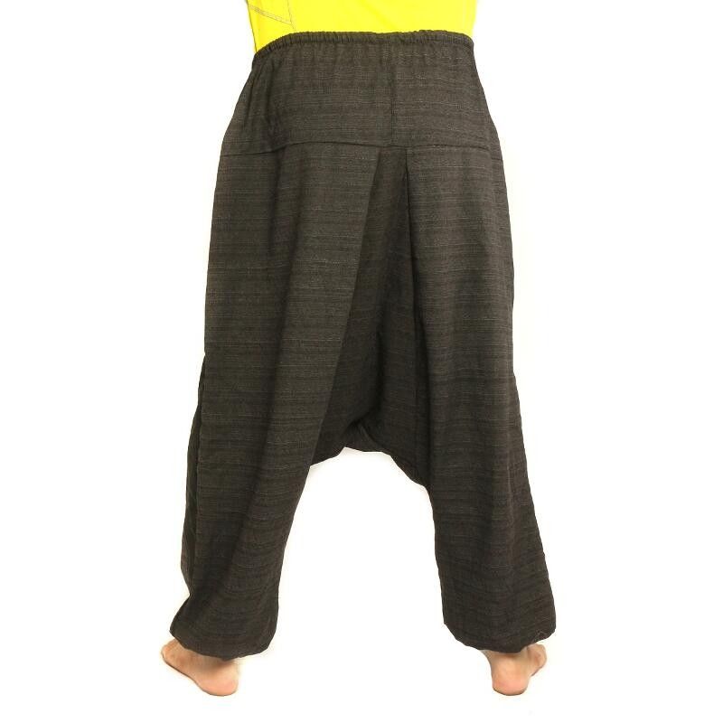 Aladdin Pants elephant head print - black