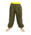 Goa Om harem pants high cut green