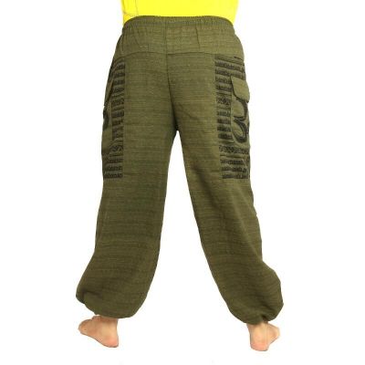 Goa Om harem pants high cut green