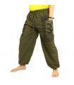Goa Om harem pants high cut green