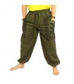 Goa Om harem pants high cut green