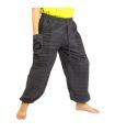 Pantalon Goa Om harem coupe haute anthracite