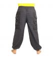 Pantalon Goa Om harem coupe haute anthracite