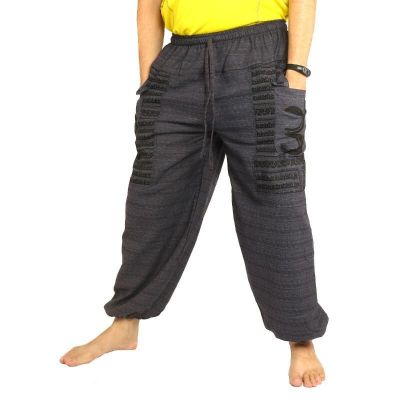 Goa Om harem pants high cut anthracite