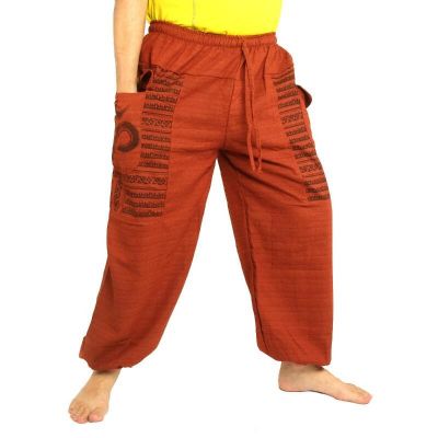Goa Om Haremshose hoher Schnitt orange