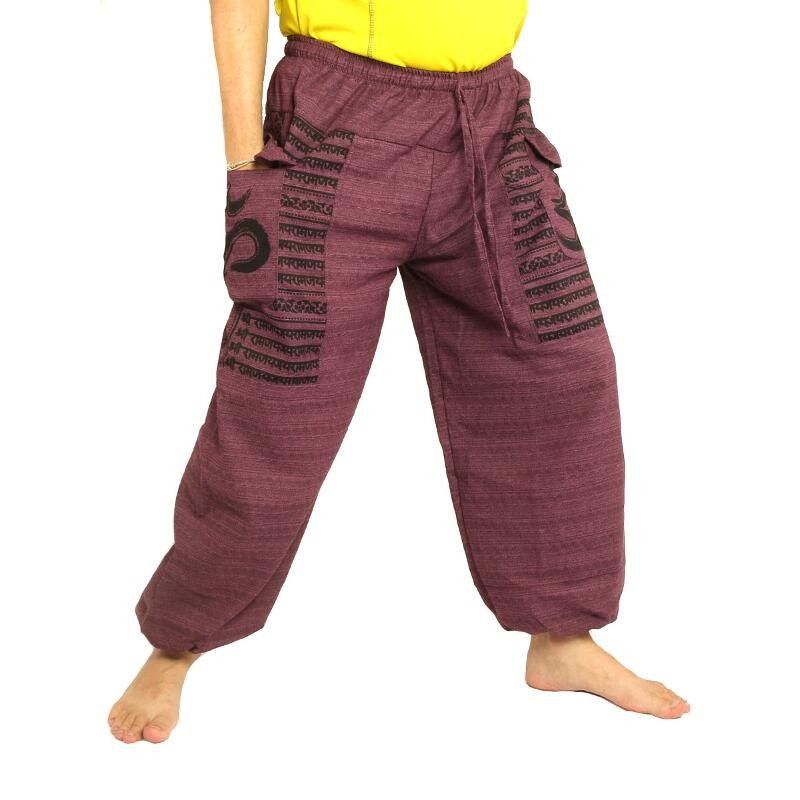 Goa Om Harem Pants Baggy Pants high cut magenta