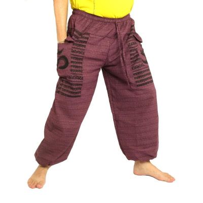 Goa Om harem pants high cut magenta
