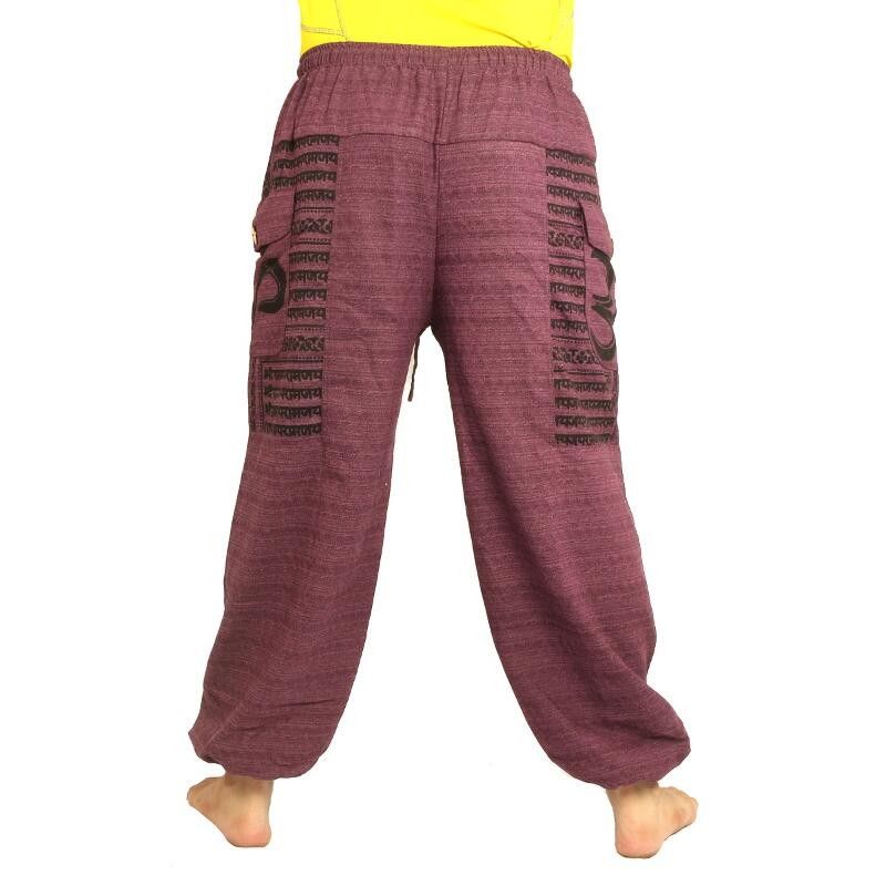 Goa Om Harem Pants Baggy Pants high cut magenta