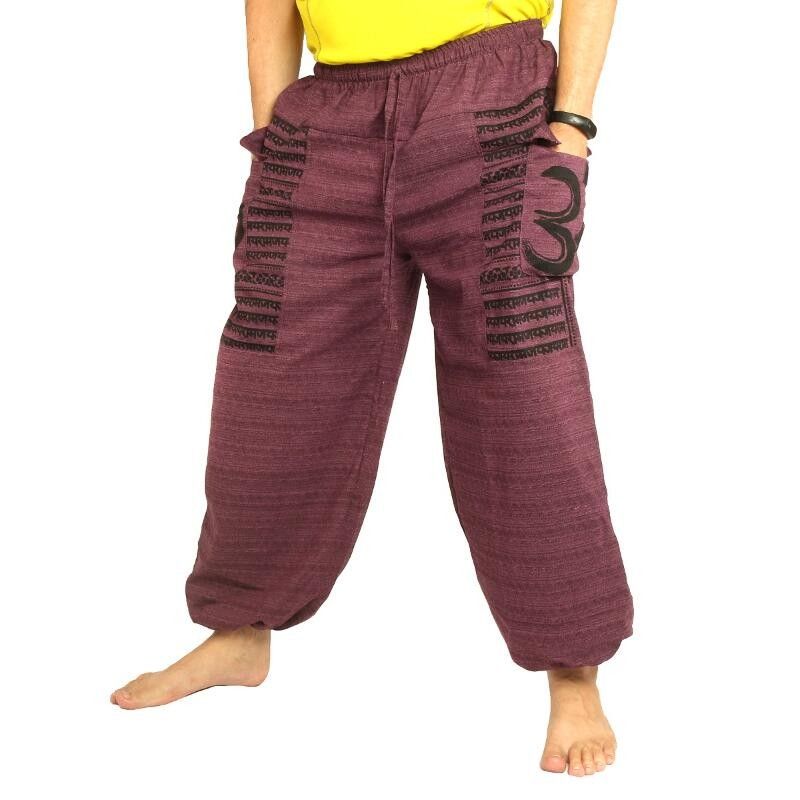 Goa Om Harem Pants Baggy Pants high cut magenta