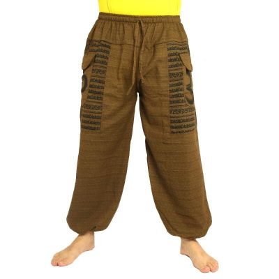 Goa Om harem pants high cut brown