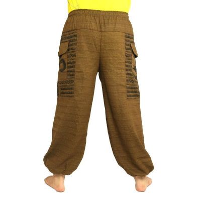 Goa Om harem pants high cut brown