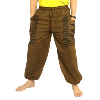 Goa Om harem pants high cut brown