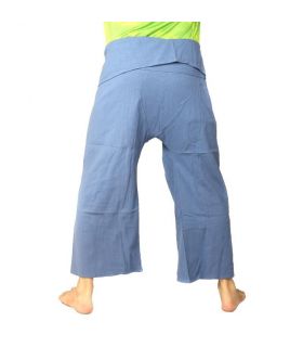 Thai fisherman pants from heavy cotton - light blue fair trade