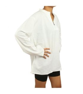Thai cotton shirt fairtrade white size M