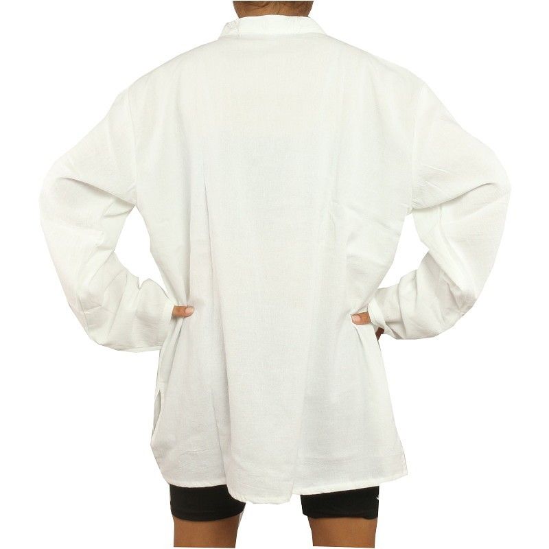 coton thaï chemise Fairtrade blanc taille L