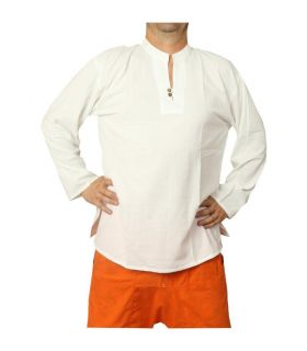 Thai cotton shirt fairtrade white size XXL