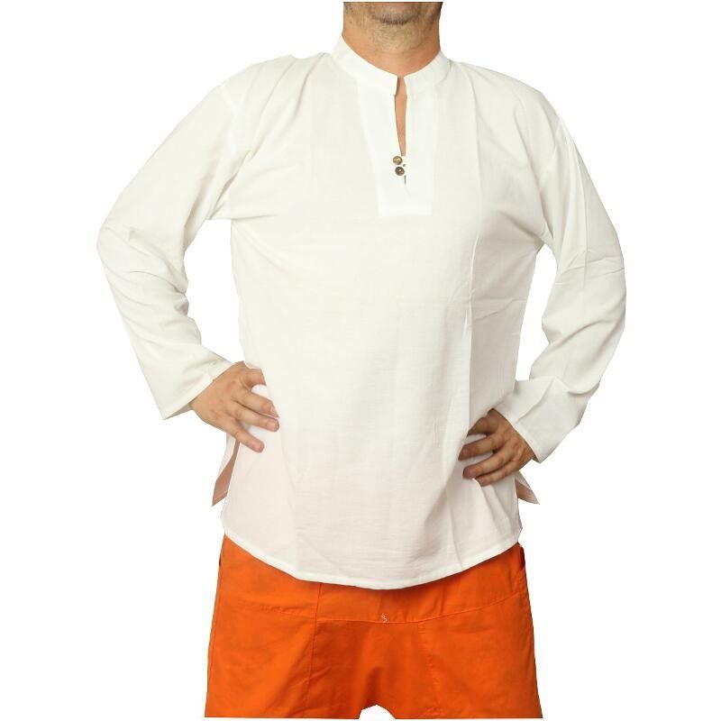Thai cotton shirt fairtrade white size XXL