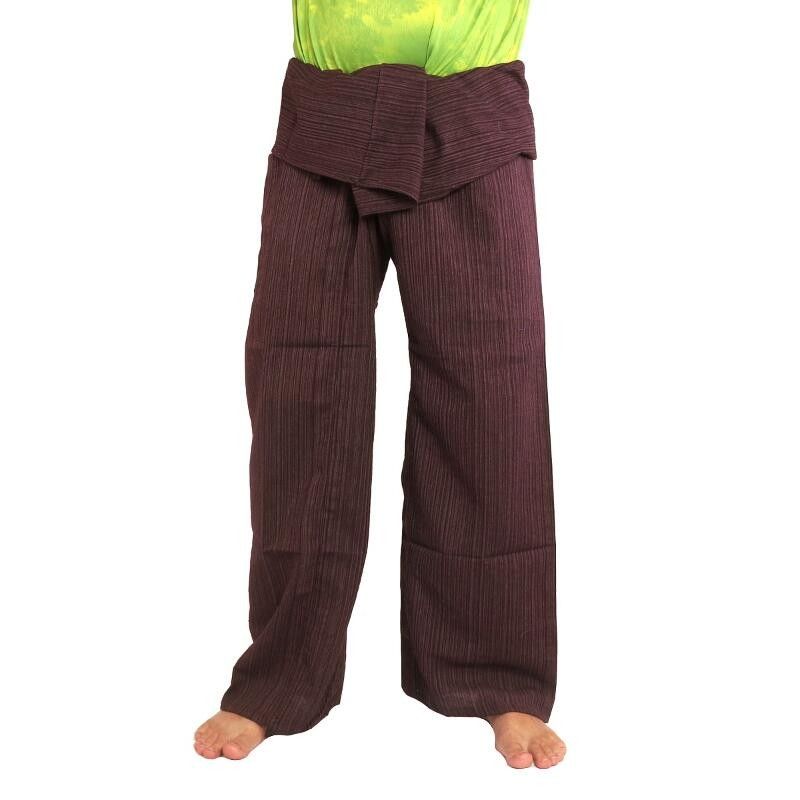 Thai fisherman pants Cottonmix extra long - dark red