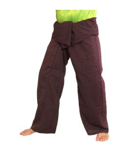 Thai Fischerhose   Cottonmix extra lang - dunkelrot