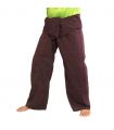Thai fisherman pants Cottonmix extra long - mangosteen