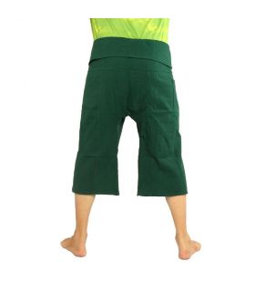 Short Thai Fisherman pants heavy cotton - green
